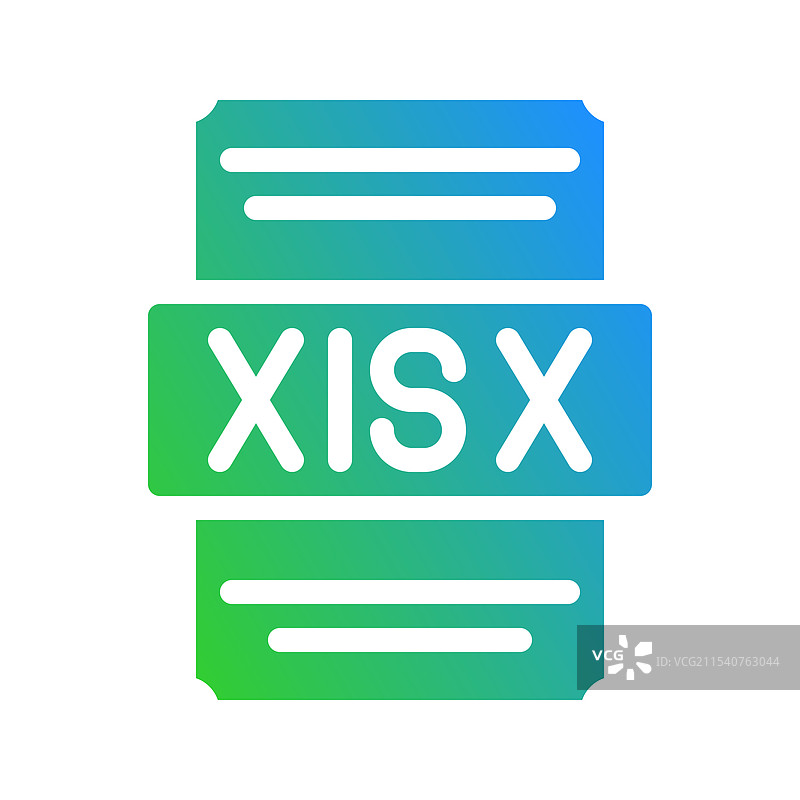 优雅渐变图标用于电子表格文件图片素材