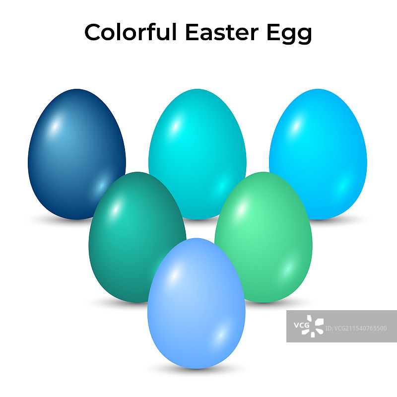 五彩缤纷的复活节彩蛋设计图片素材