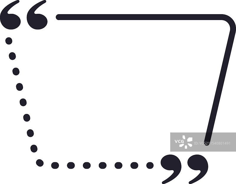 带引号的矩形对话框图片素材