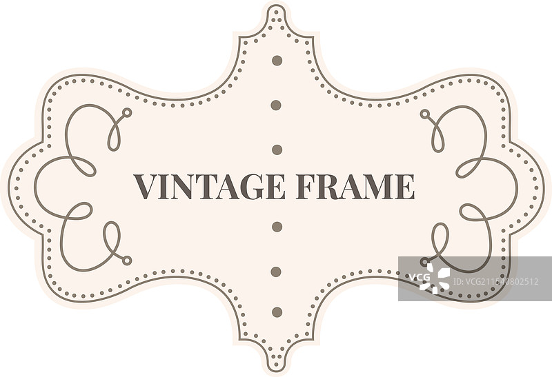 复古框架，优雅的花纹增添了一种图片素材