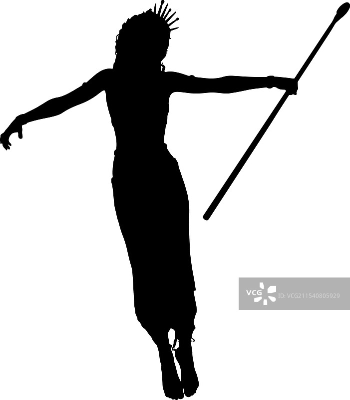 女巫剪影图片素材