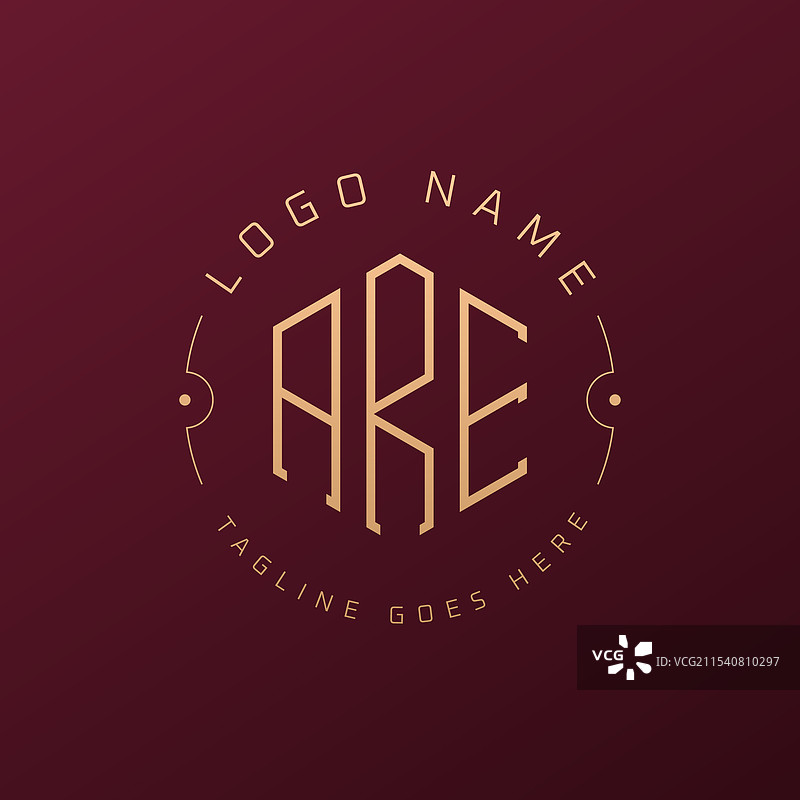 奢华的标志设计，优雅的字母图片素材