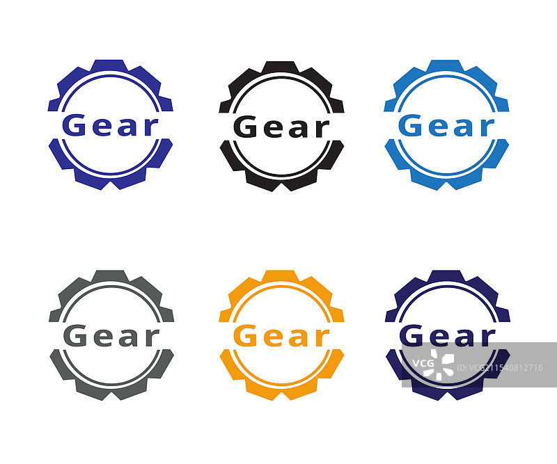 齿轮科技标志和齿轮服务标志设计合集图片素材