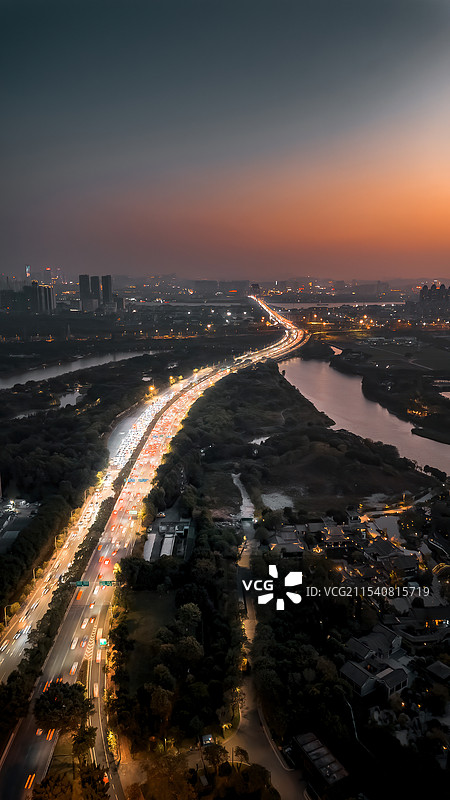 广州回家的路图片素材