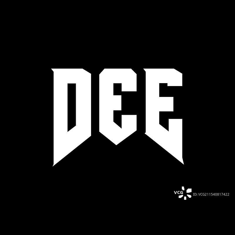 科技公司“dee”的字母logo设计图片素材