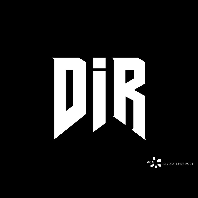 科技公司的字母logo设计图片素材