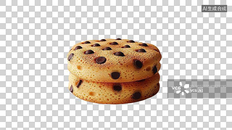 【AI数字艺术】叠起来的巧克力曲奇饼干图片素材