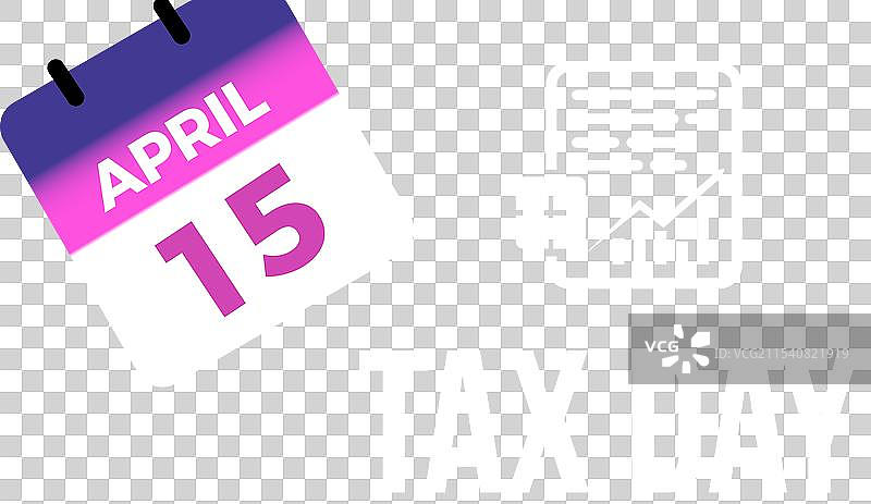 每年4月15日庆祝的报税日图片素材