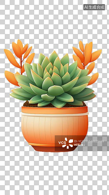 【AI数字艺术】多肉植物盆栽图片素材