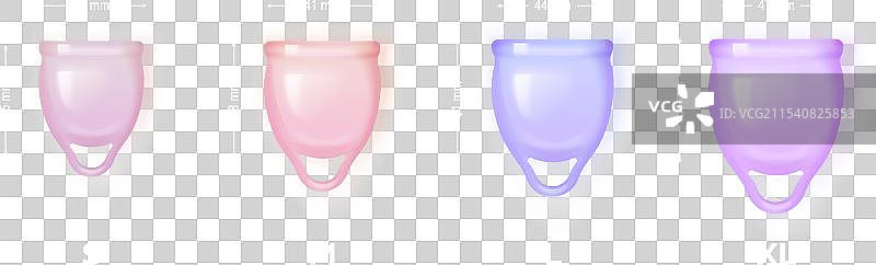 逼真的月经杯 3D 月经杯图片素材