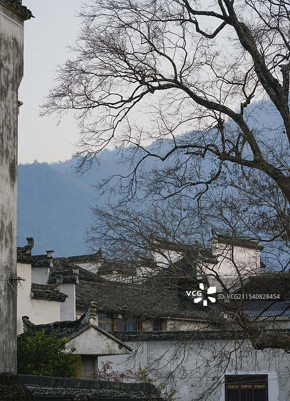 黄山市南屏村徽派建筑图片素材