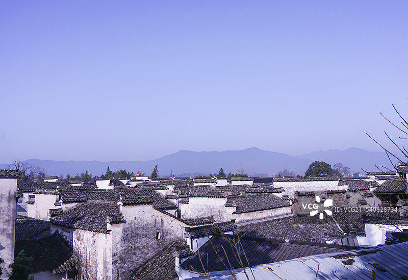 黄山市南屏村徽派建筑图片素材