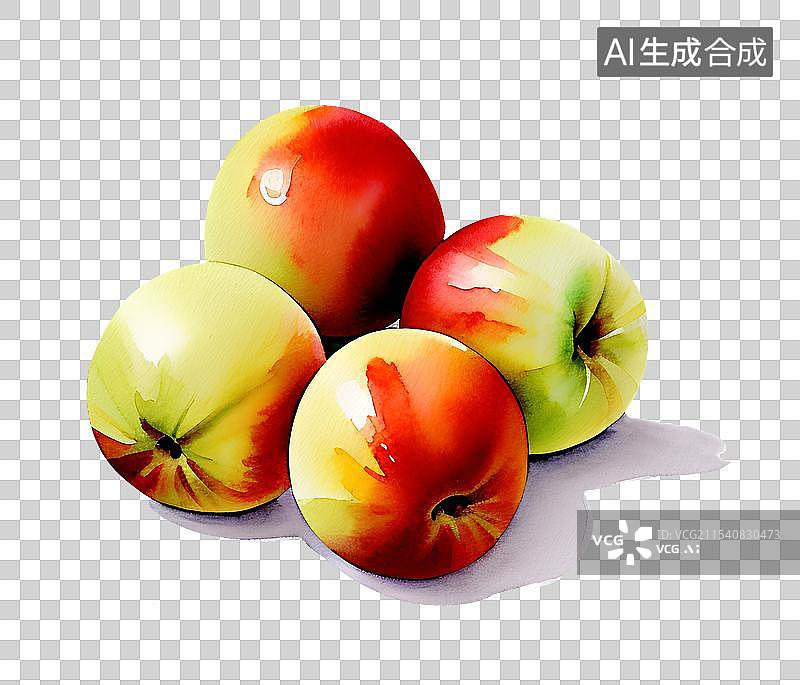 【AI数字艺术】手绘水果系列 水彩插画免抠元素 贵妃枣 冬枣图片素材