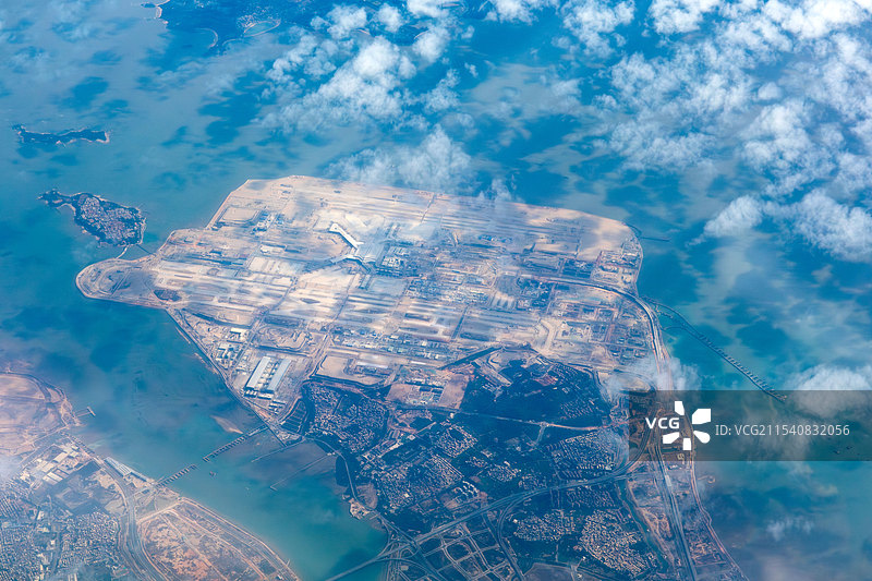 厦门翔安国际机场 航拍 建设中图片素材