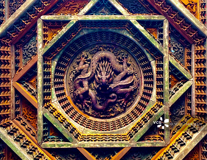 蟠龙藻井图片素材