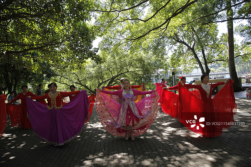 广西南宁市人民公园演出活动图片素材