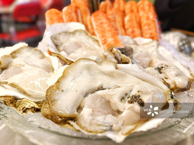 生蚝海鲜拼盘图片素材