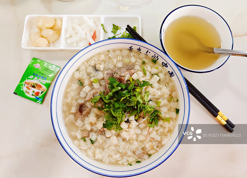 陕西蒲城羊肉泡馍图片素材