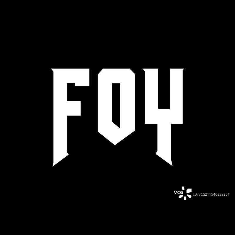 foy科技公司的字母logo设计图片素材