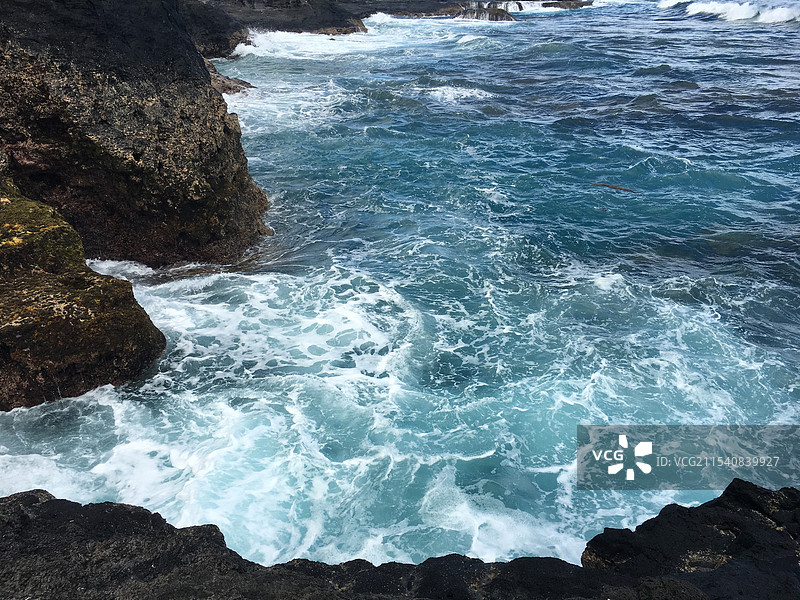 萨摩亚萨瓦伊Alofaaga海边图片素材