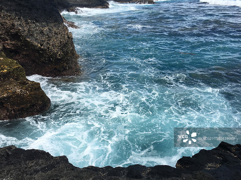 萨摩亚萨瓦伊Alofaaga海边图片素材