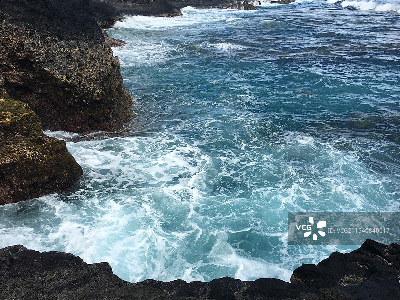 萨摩亚萨瓦伊Alofaaga海边图片素材