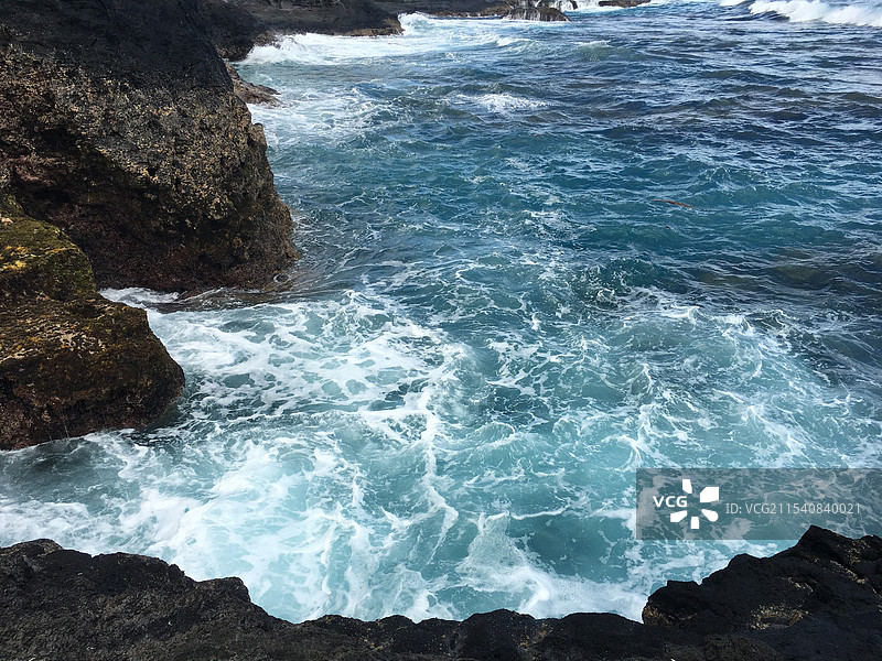 萨摩亚萨瓦伊Alofaaga海边图片素材