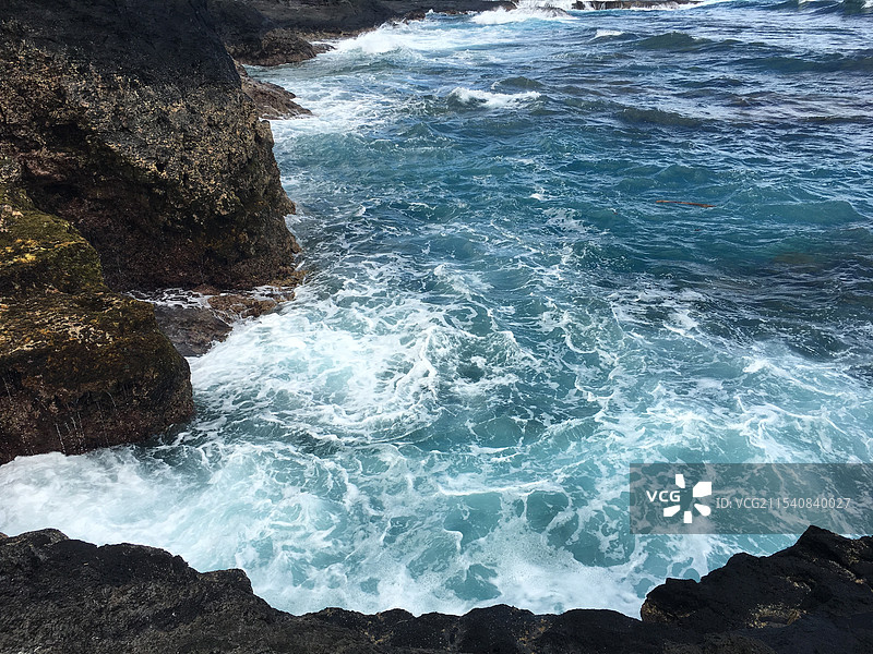 萨摩亚萨瓦伊Alofaaga海边图片素材