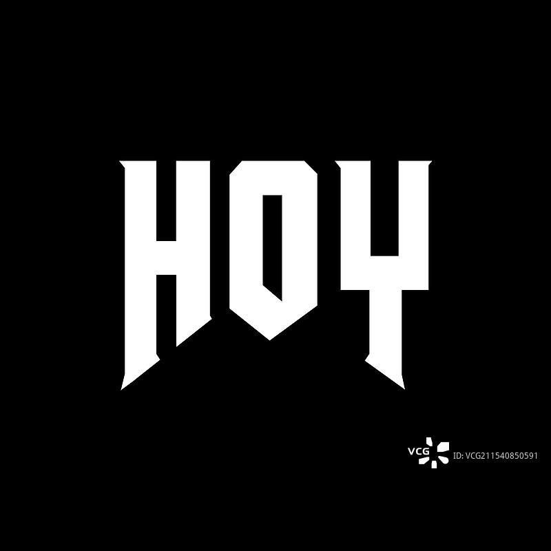 hoy科技公司的字母logo设计图片素材