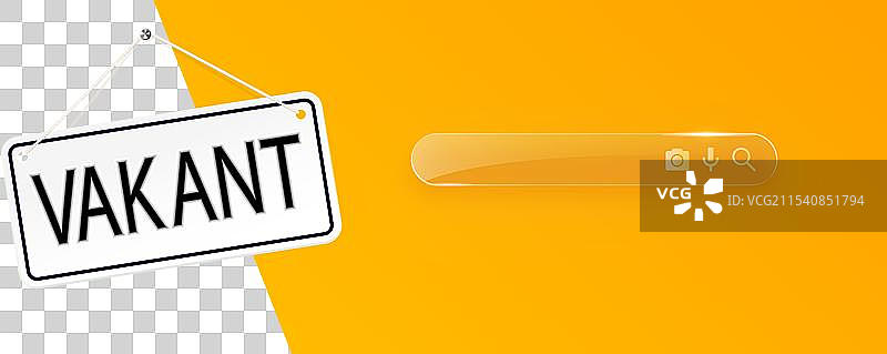 空白背景上的空置横幅图片素材