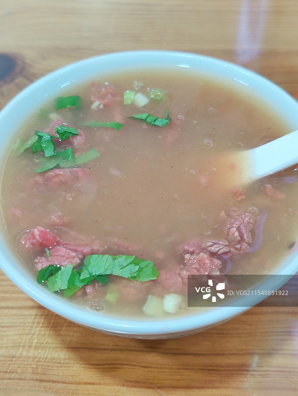 龙岩特色美食-牛肉兜汤图片素材