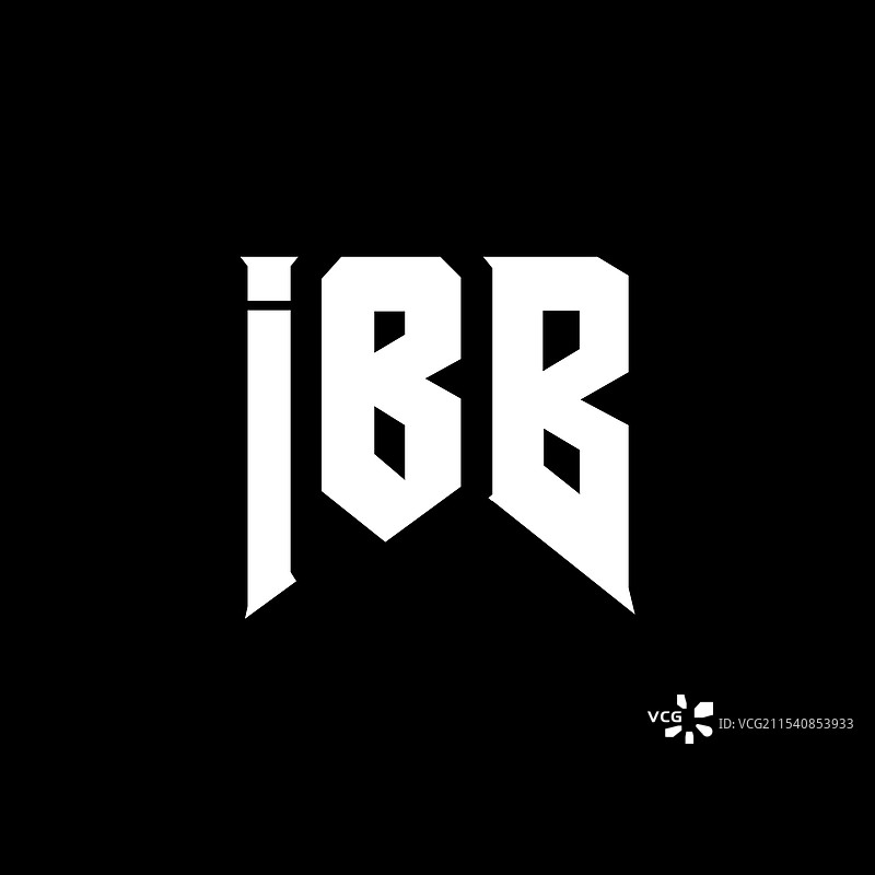 ibb科技公司的字母logo设计图片素材