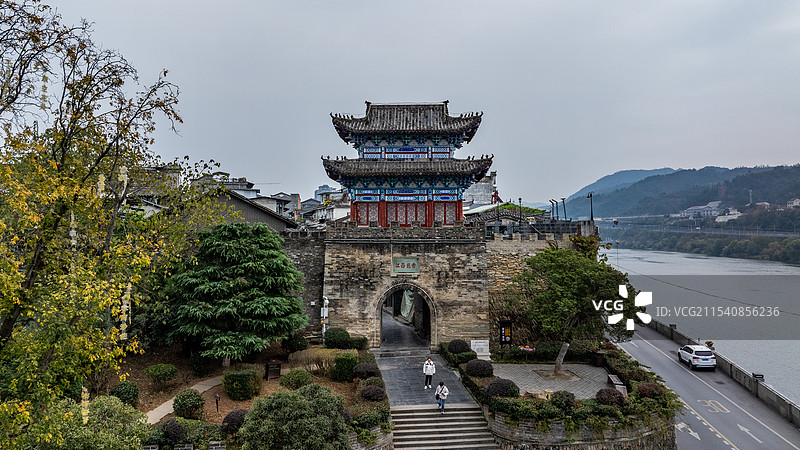 陕西安康石泉古镇图片素材