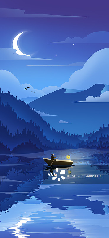 自然夜晚风景背景壁纸图片素材