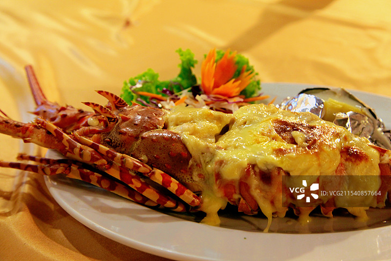 泰国披披岛的晚餐图片素材