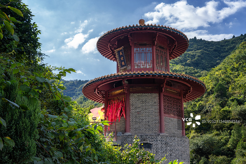 陕西西安秦岭子午峪金仙观图片素材