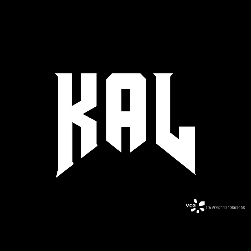 科技公司“kal”的字母logo设计图片素材