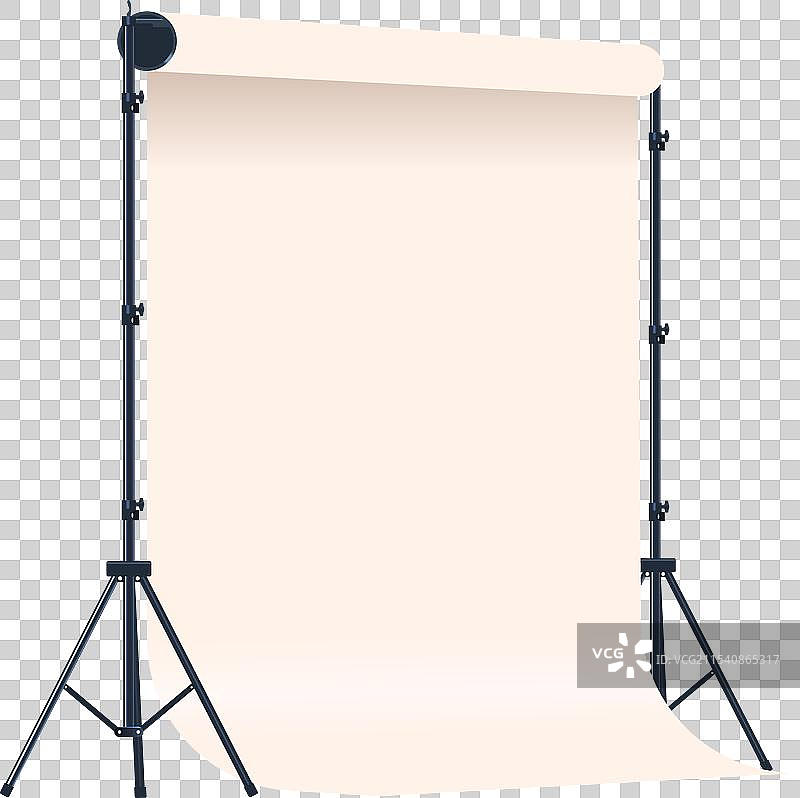 白色背景的摄影棚设置图片素材