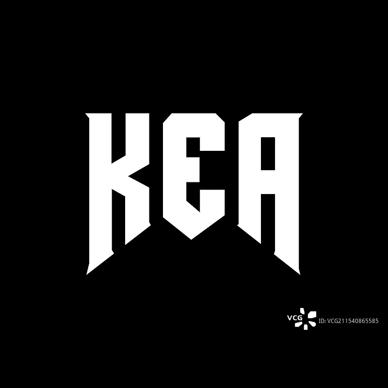 科技公司KEA的字母标志设计图片素材