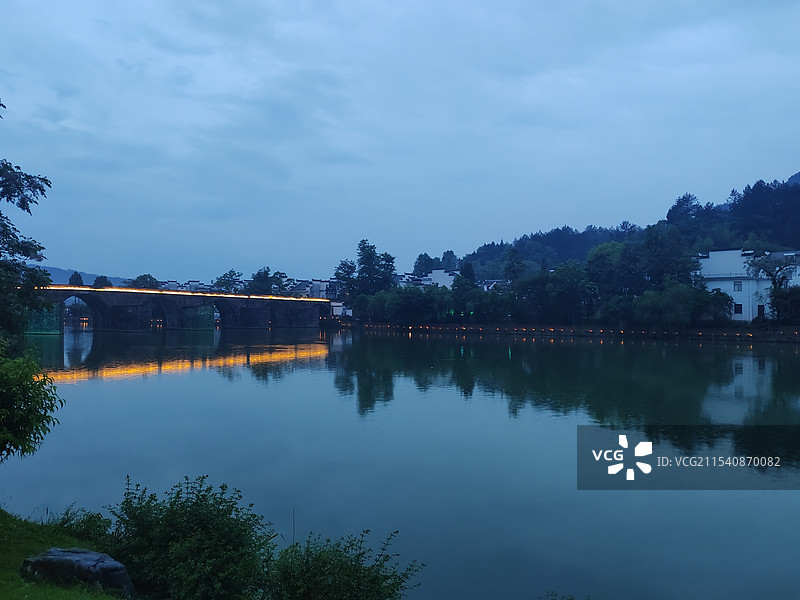 乡村夜色图片素材