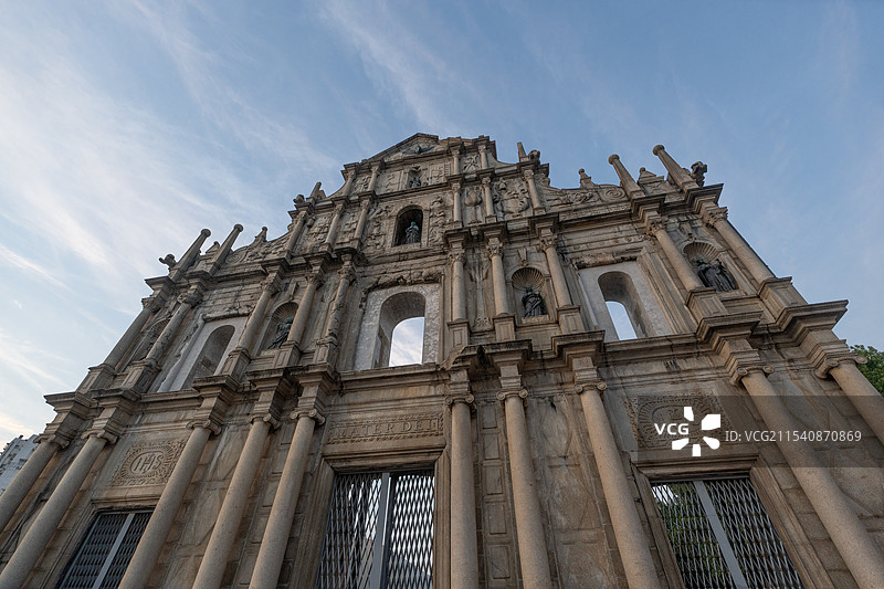 澳门大三巴牌坊图片素材