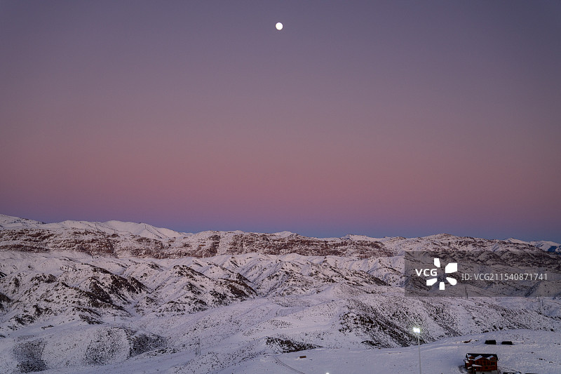 新疆阿勒图将军山滑雪场图片素材