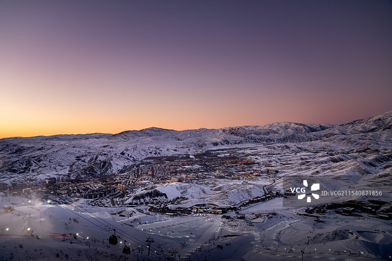 新疆阿勒图将军山滑雪场图片素材