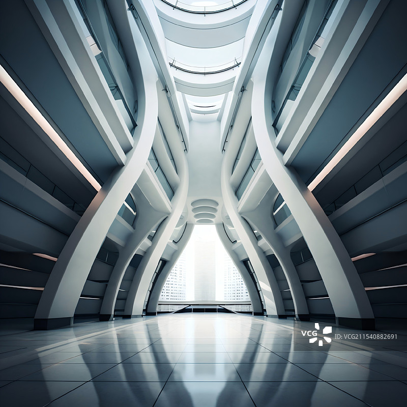 科技感的大厦图片素材