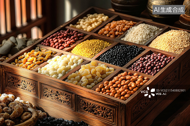 【AI数字艺术】五谷杂粮中国传统杂粮图片素材