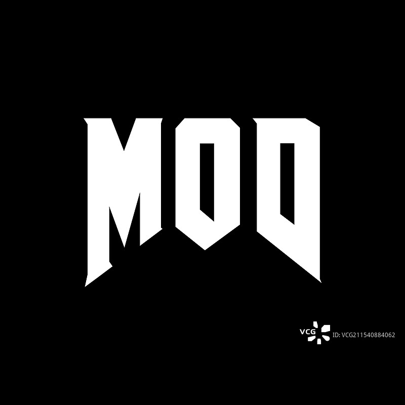 科技公司MOD的字母标志设计图片素材