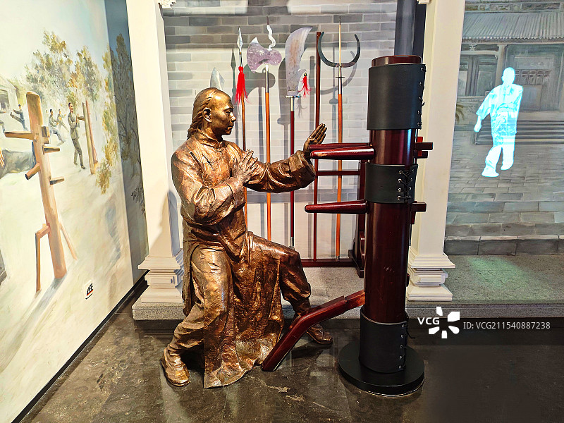 广东武术-木人桩图片素材