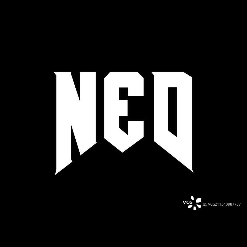 科技公司NED的字母标志设计图片素材