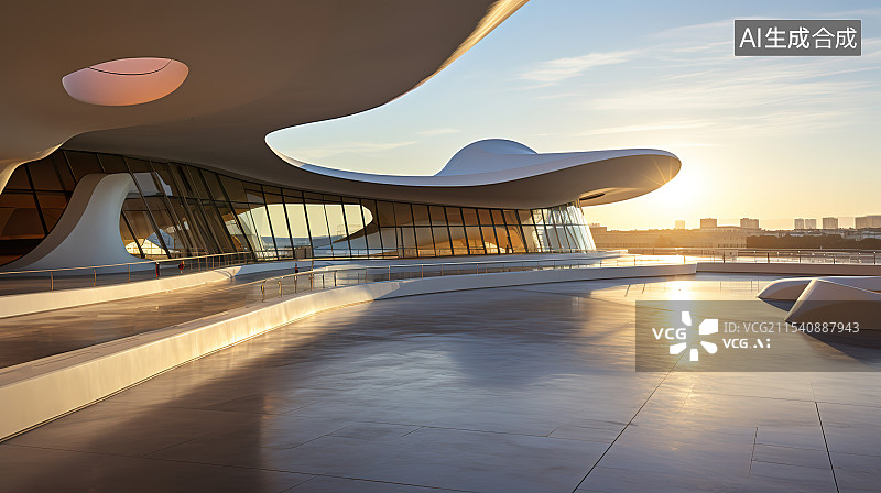 【AI数字艺术】建筑背景图片素材