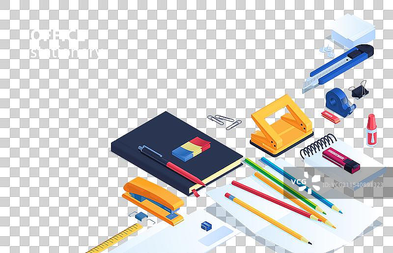办公文具背景图片素材